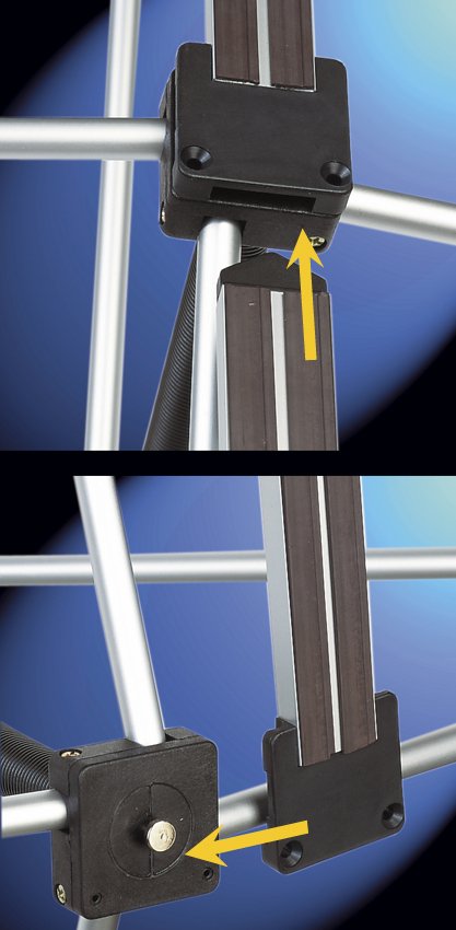 fixation barre magnétique stand parapluie A & B
